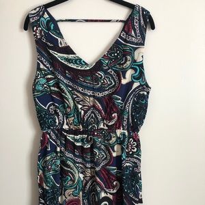 Paisley sleeveless dress